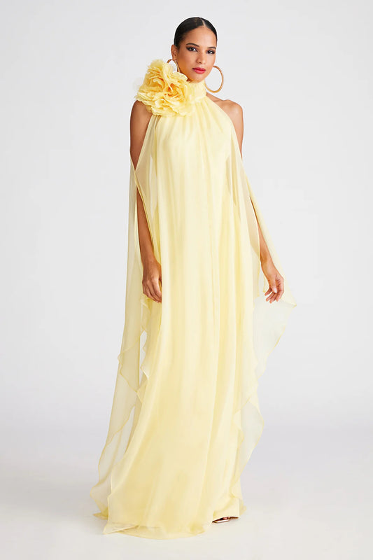 Ginnie Gown in Crepe & Chiffon