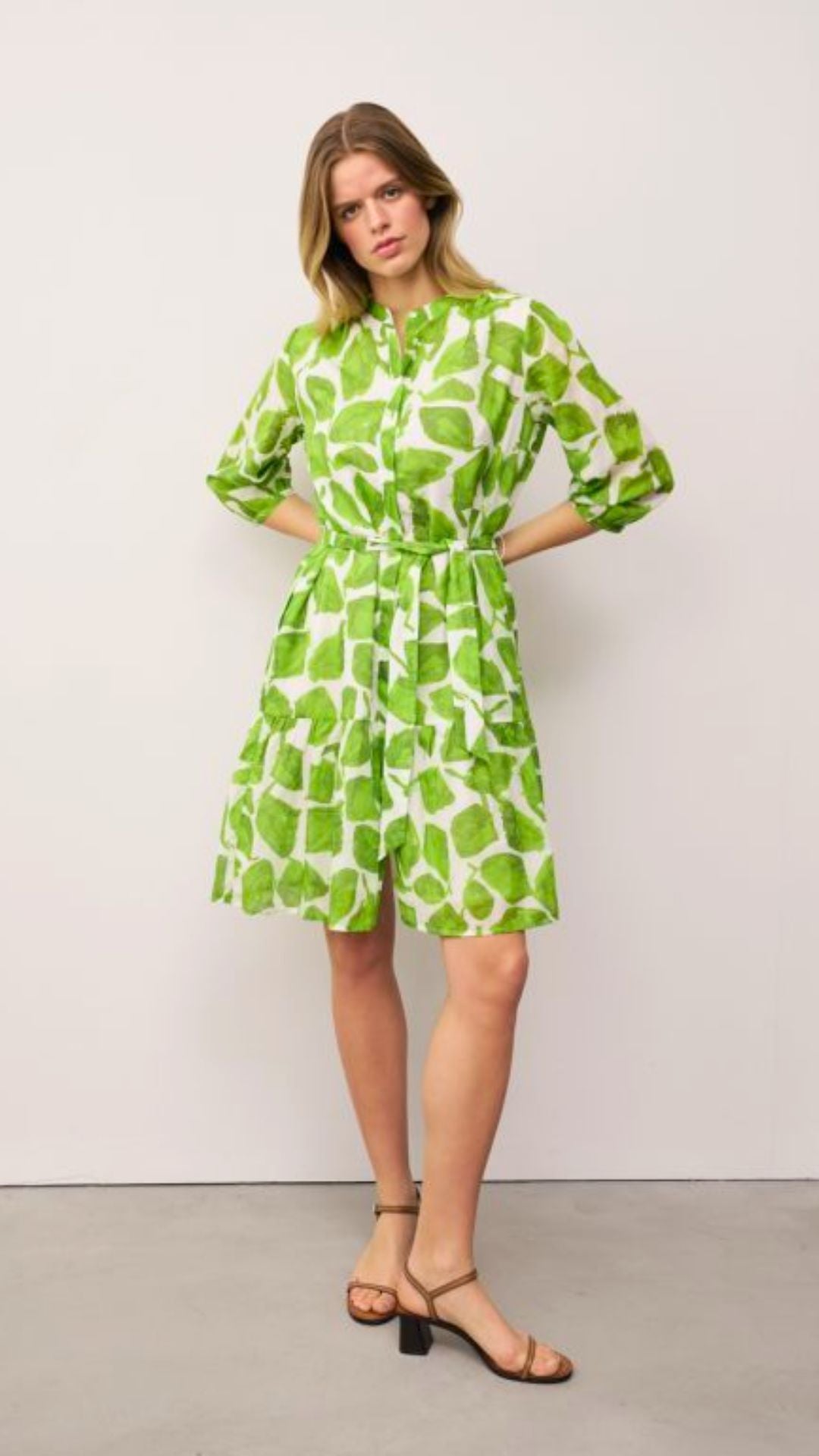 Milo Cotton Dress with Flounce