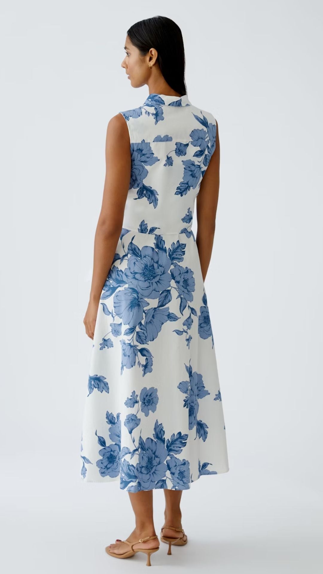 Maxi Dress - Blue White