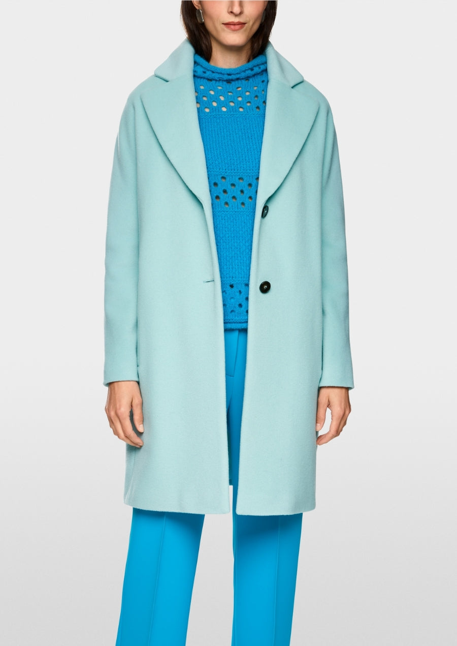 Wide Coat in Alpaca Wool Blend
