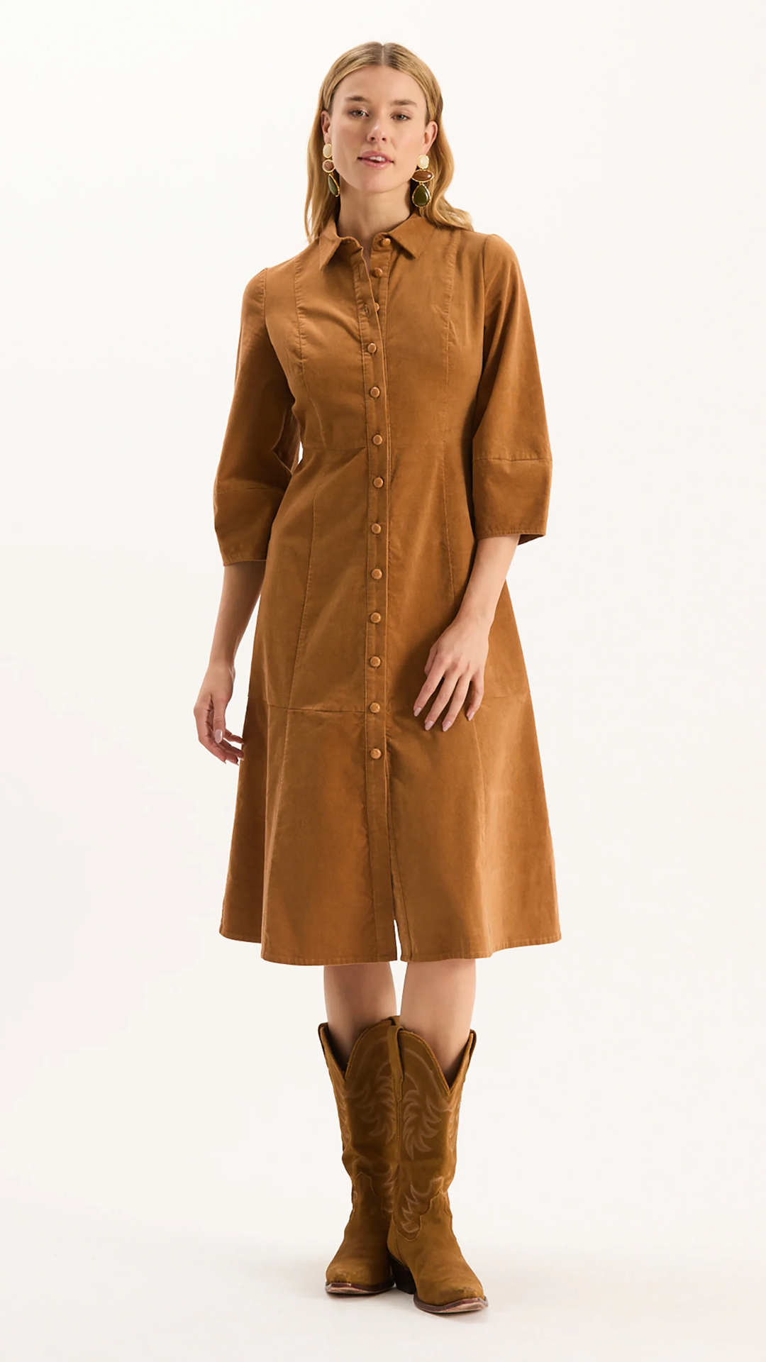 Beth Pinwale Corduroy Midi Dress