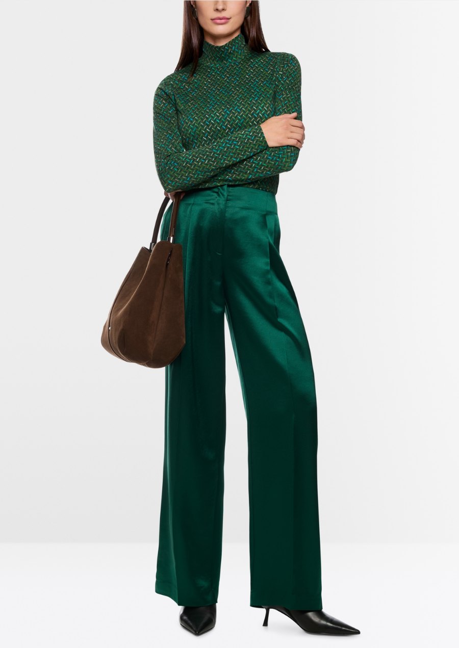 Stretch Shirt with Herringbone