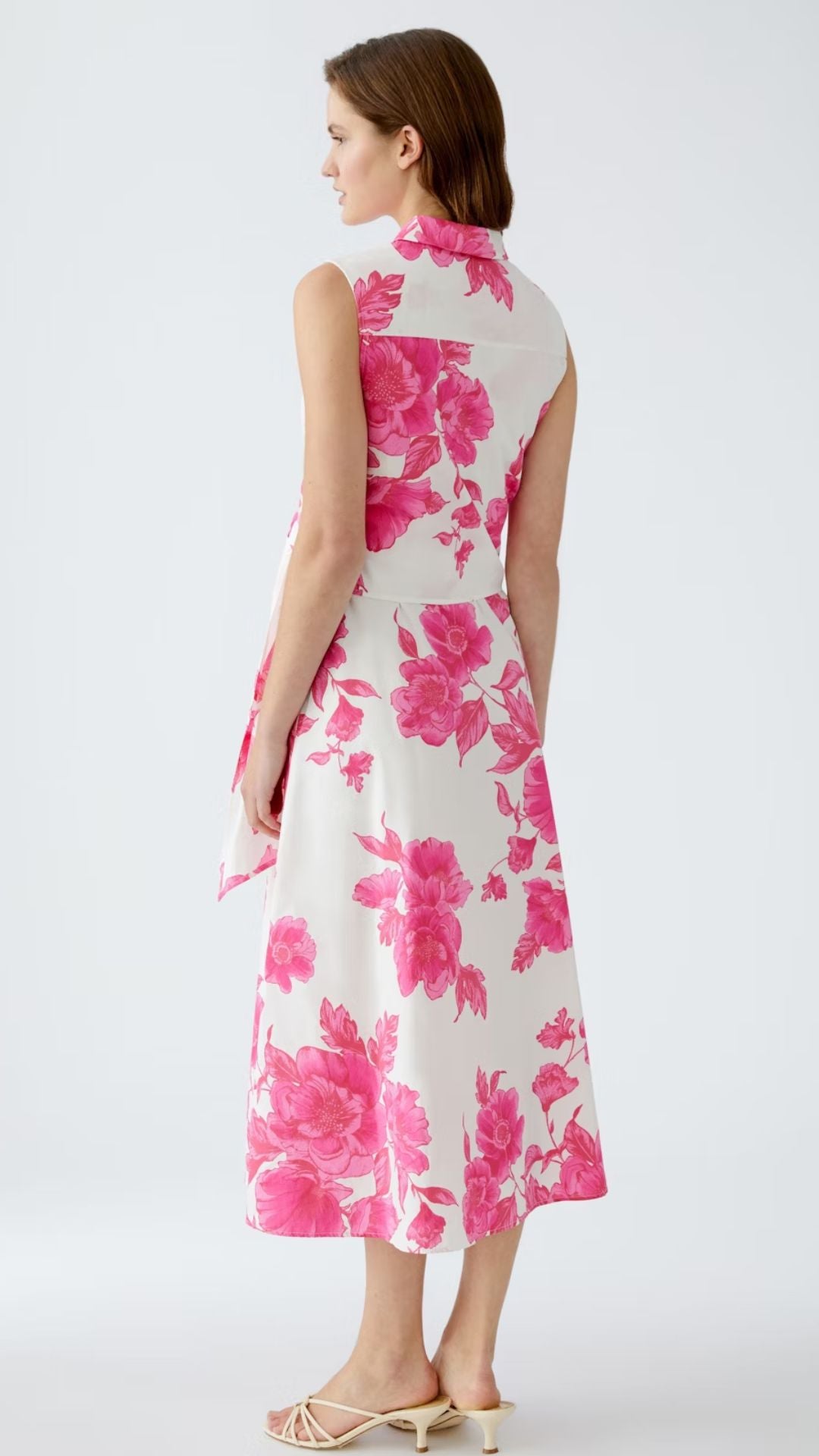 Maxi Dress - Pink White