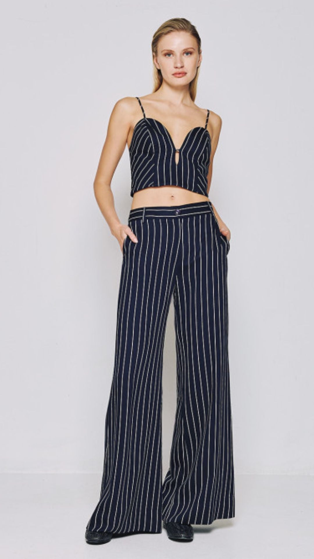 Striped Flare Pants - SALE