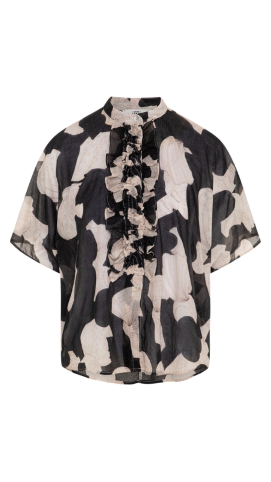 Daisy Blouse with Shell Print