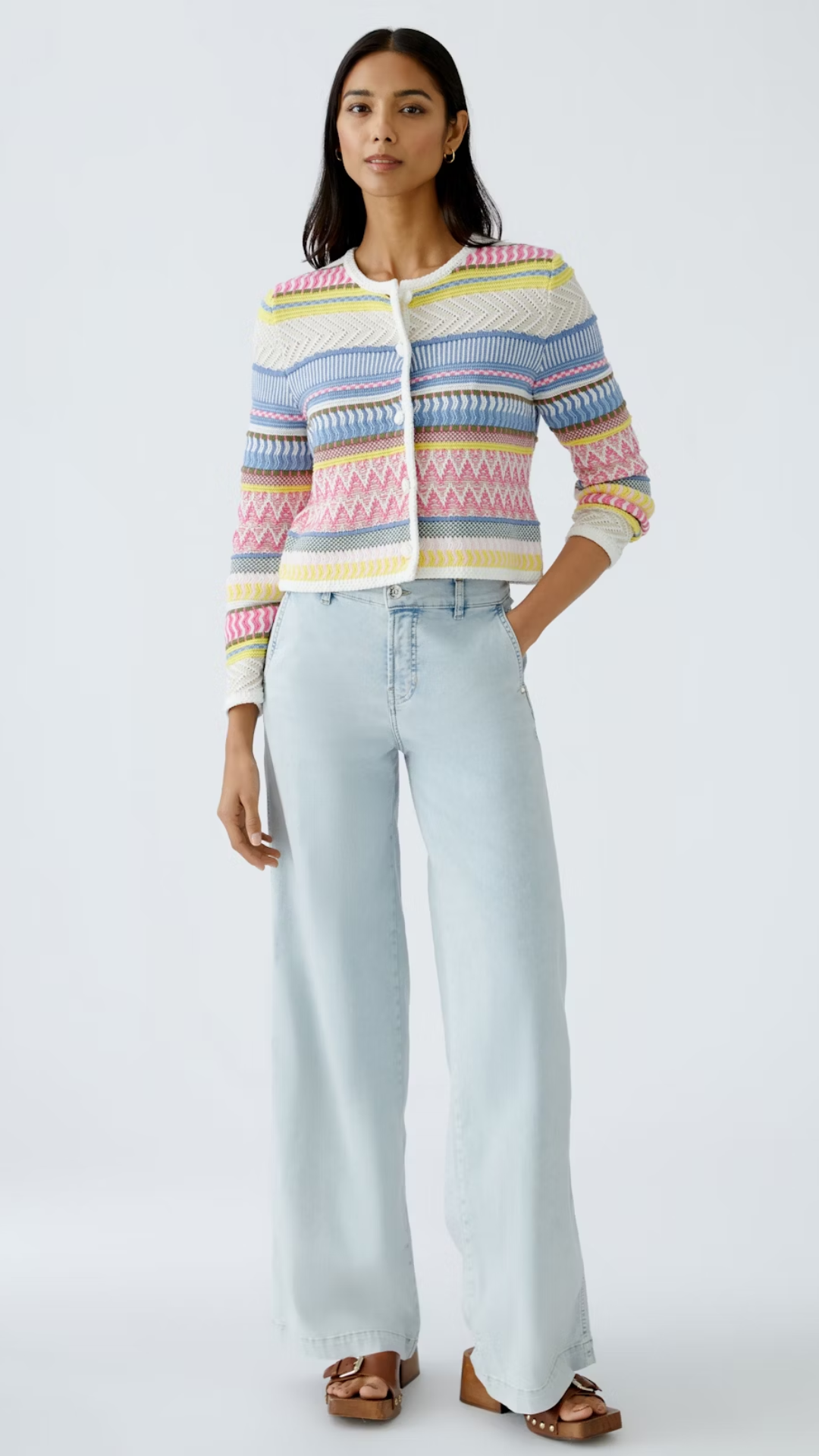 Cardigan - Pink Blue