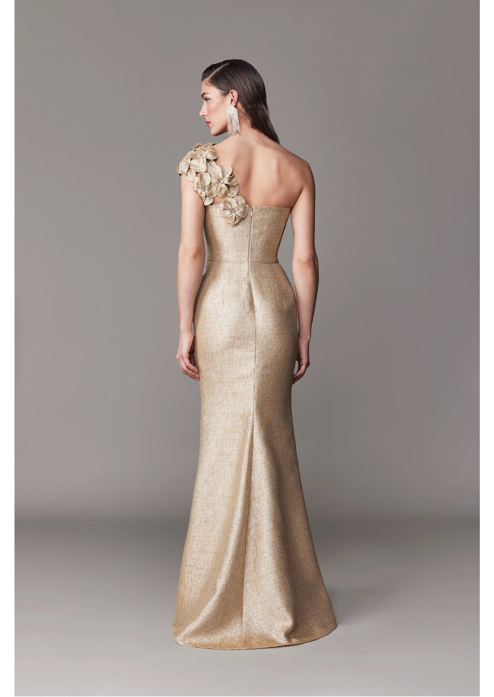 Gold Tweed Gown