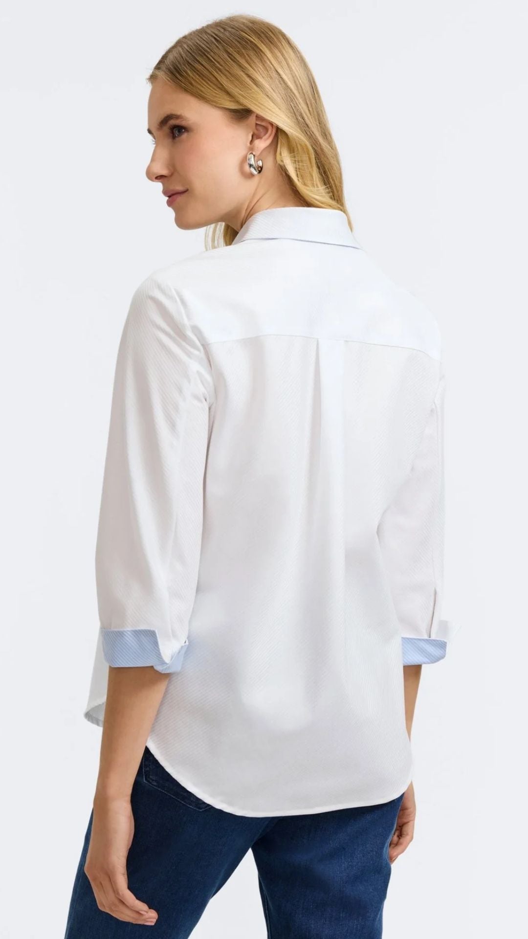 Margie Dobby Stripe 3/4 Sleeve Shirt