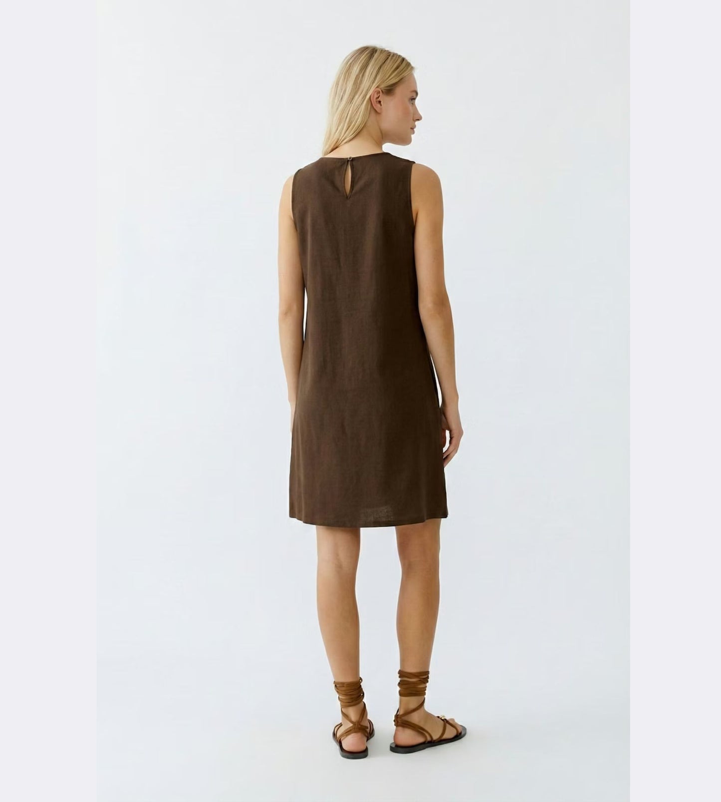 Linen Patch Dress