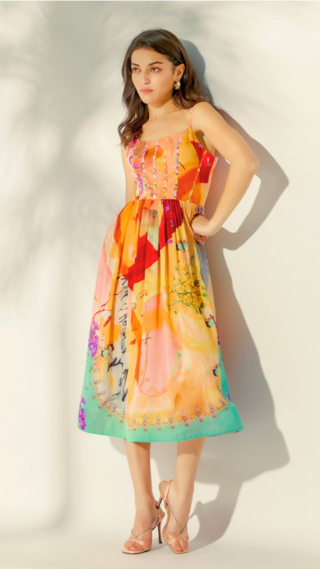 Springtime Whispers Midi Dress