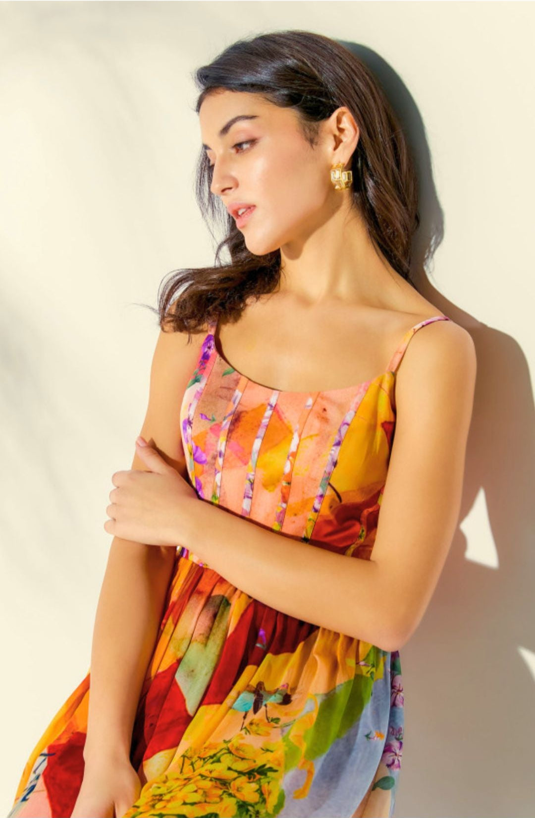Springtime Whispers Midi Dress