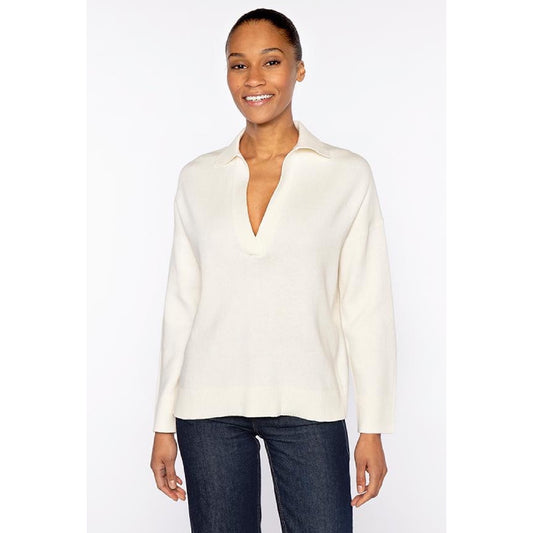 Double Knit Split Neck Polo