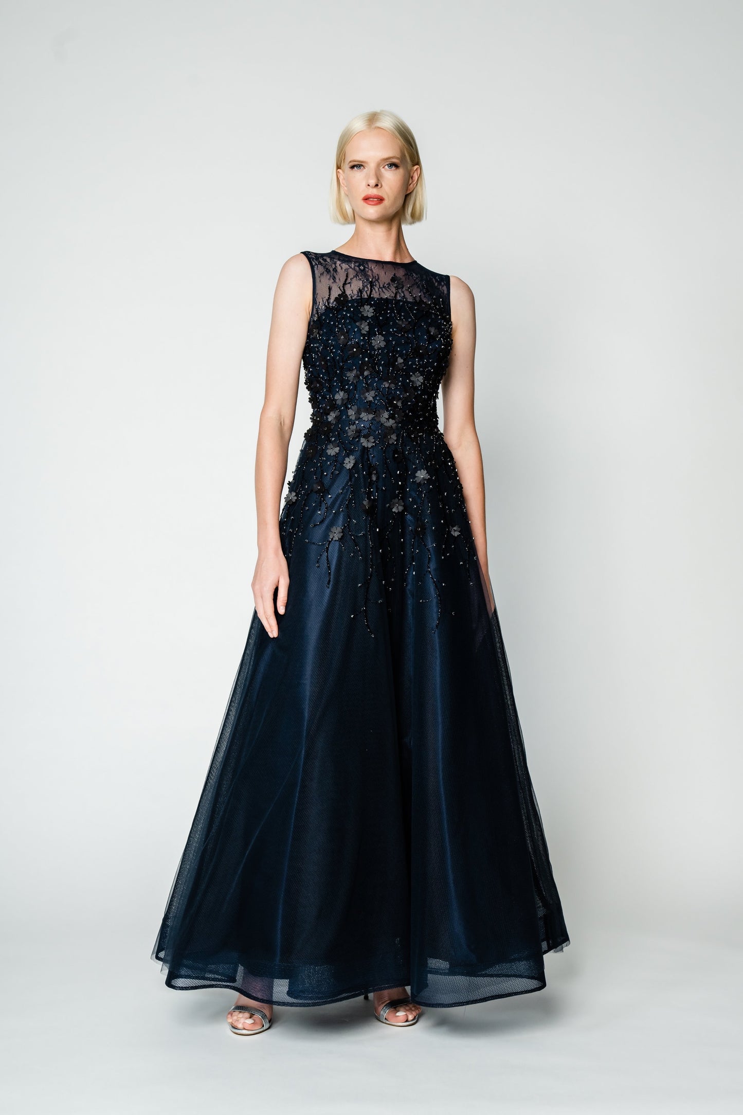 M433 3D Petal Gown