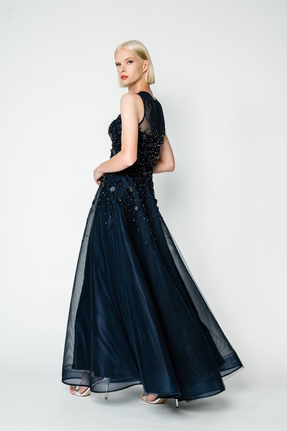 M433 3D Petal Gown