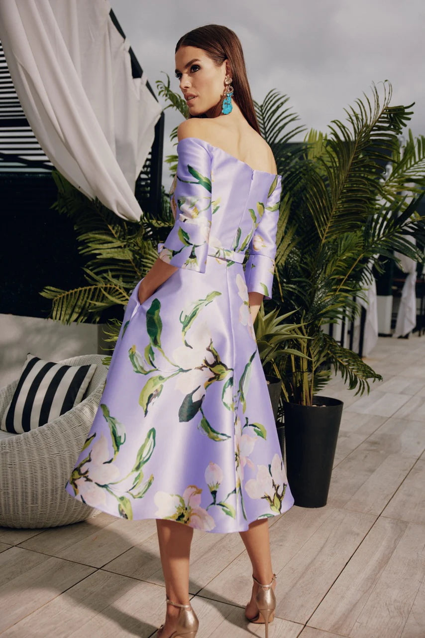 Off-the-Shoulder Floral Dress