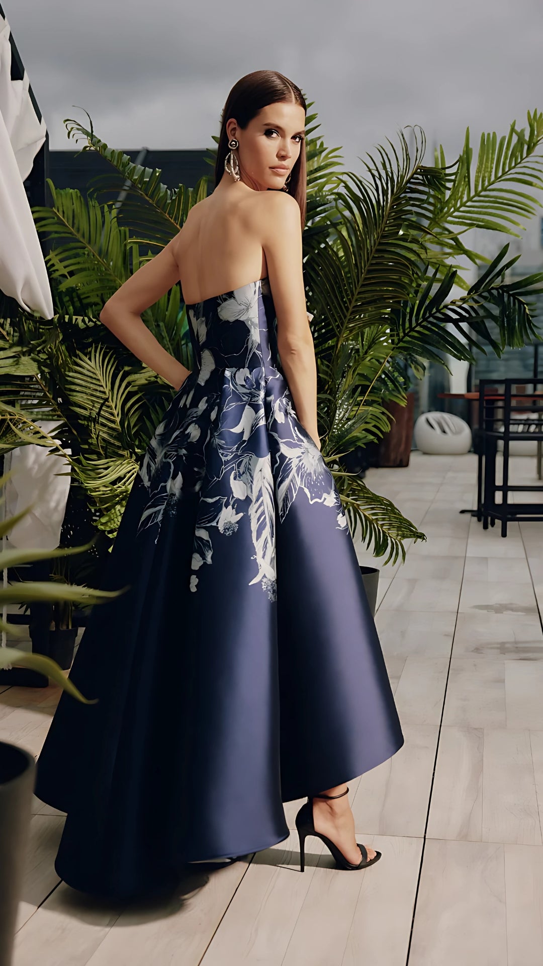 Strapless Hi-lo Gown