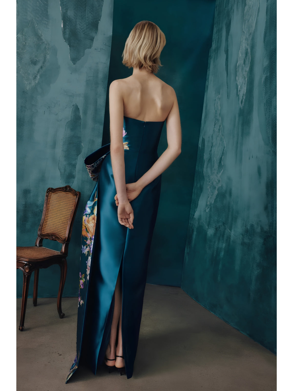 COMING SOON - Strapless Floral Gown