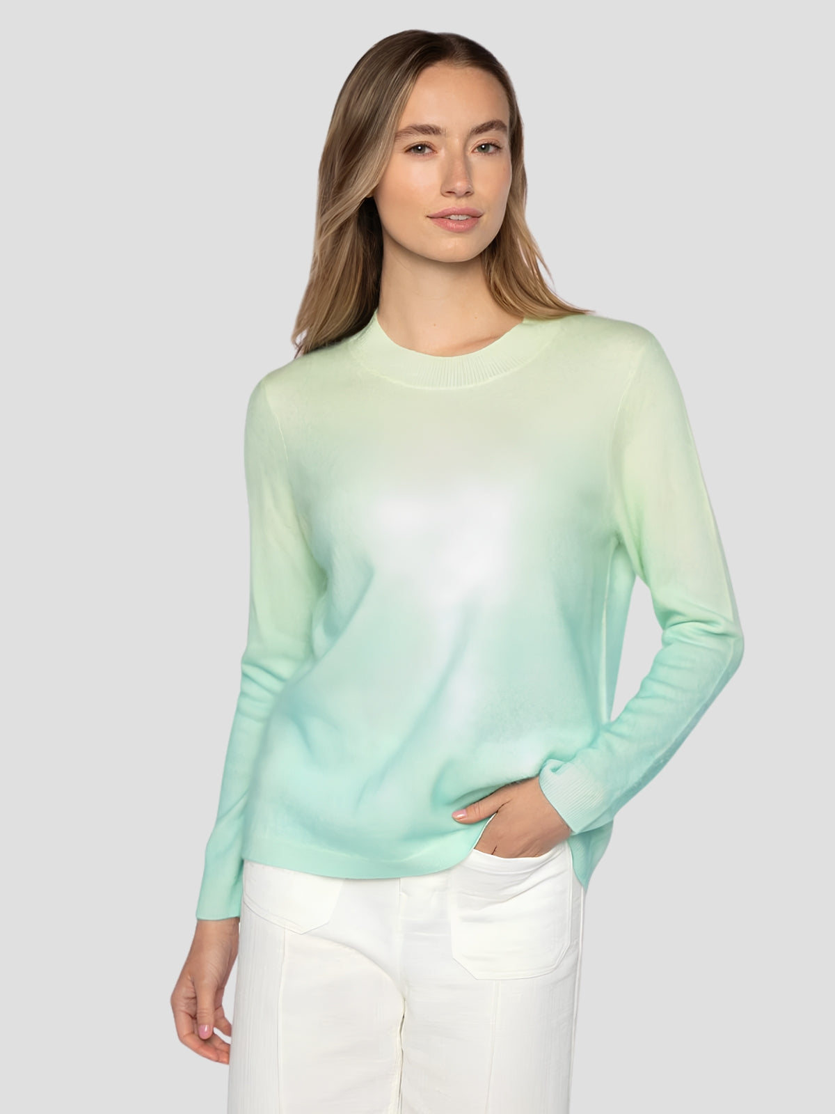 Brushed Colorblock Easy Crew