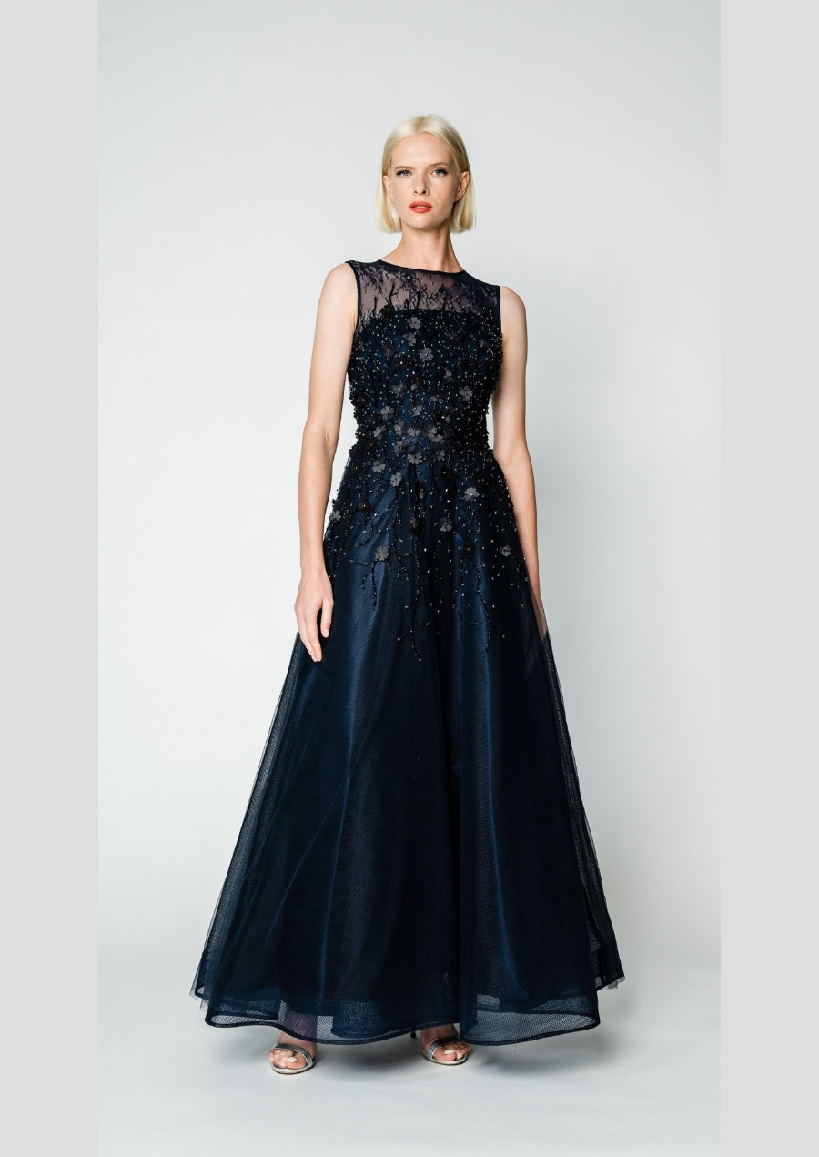 M433 3D Petal Gown