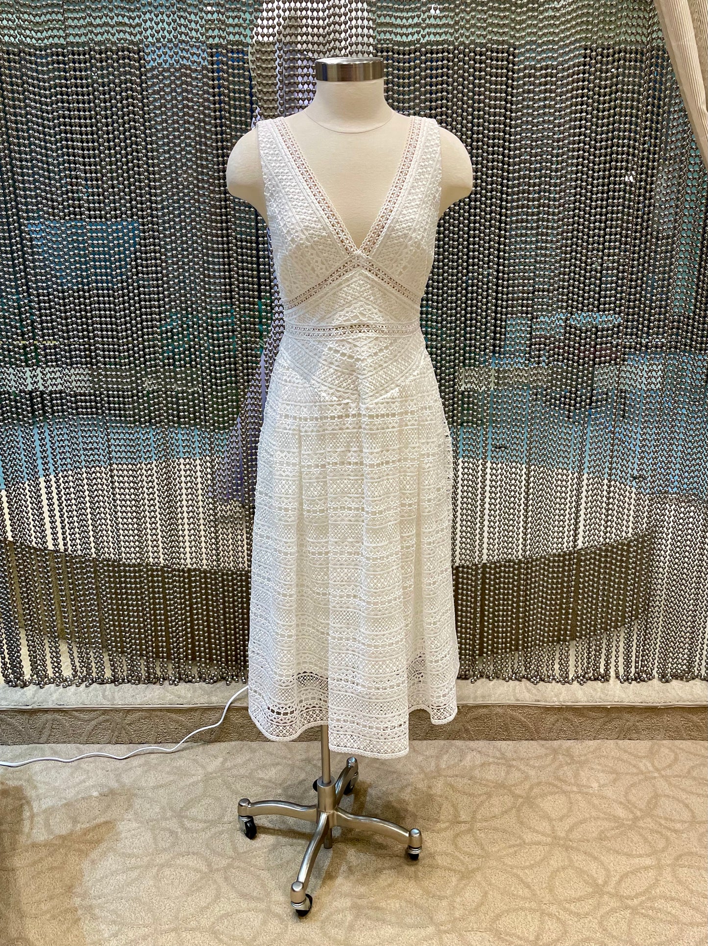 V-Neck Lace Midi - SALE