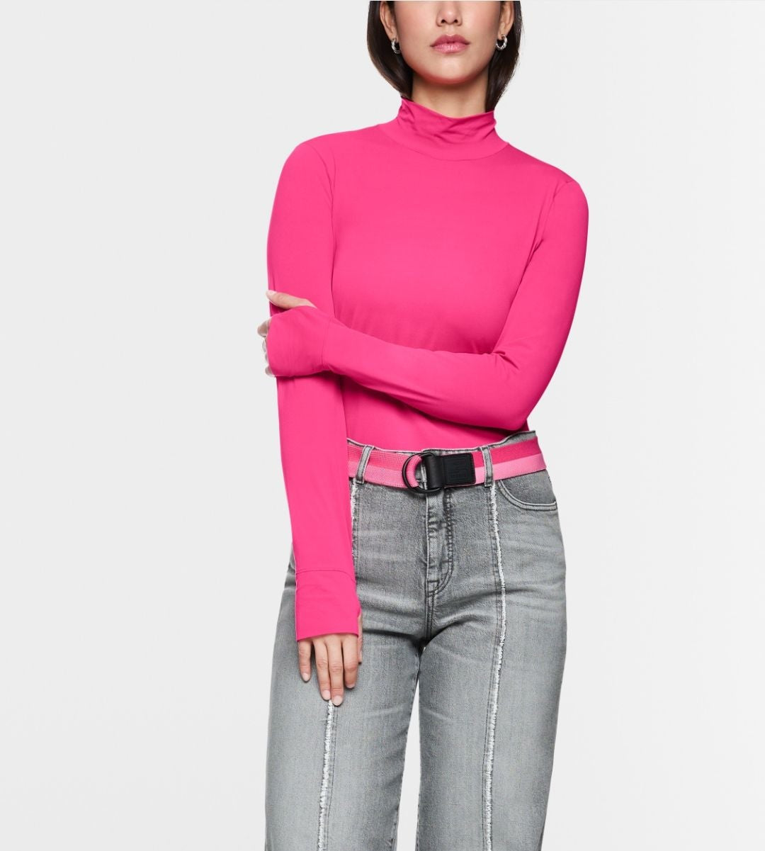 Long-Sleeved Turtleneck Top