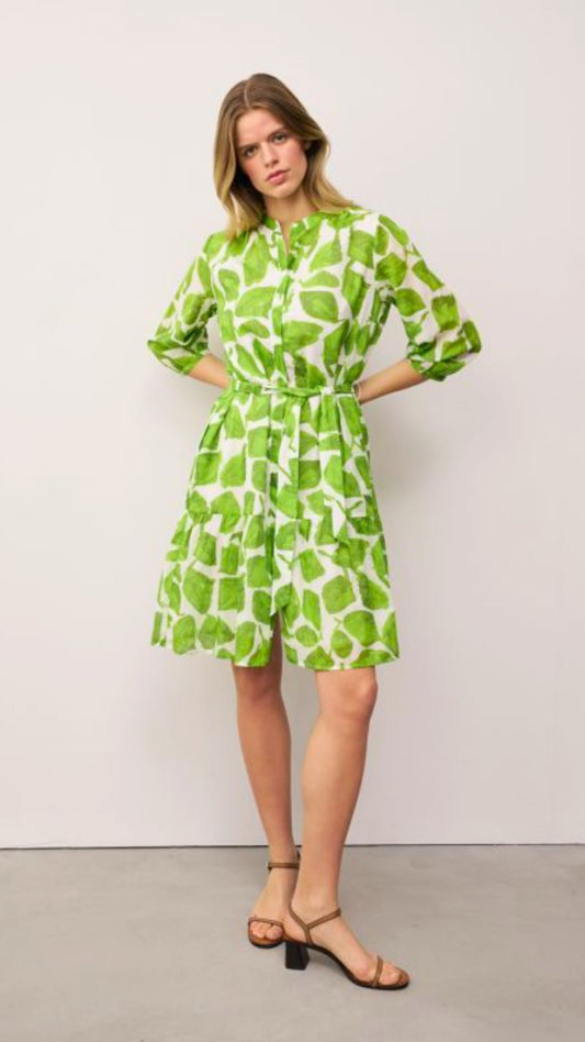 Milo Cotton Dress with Flounce