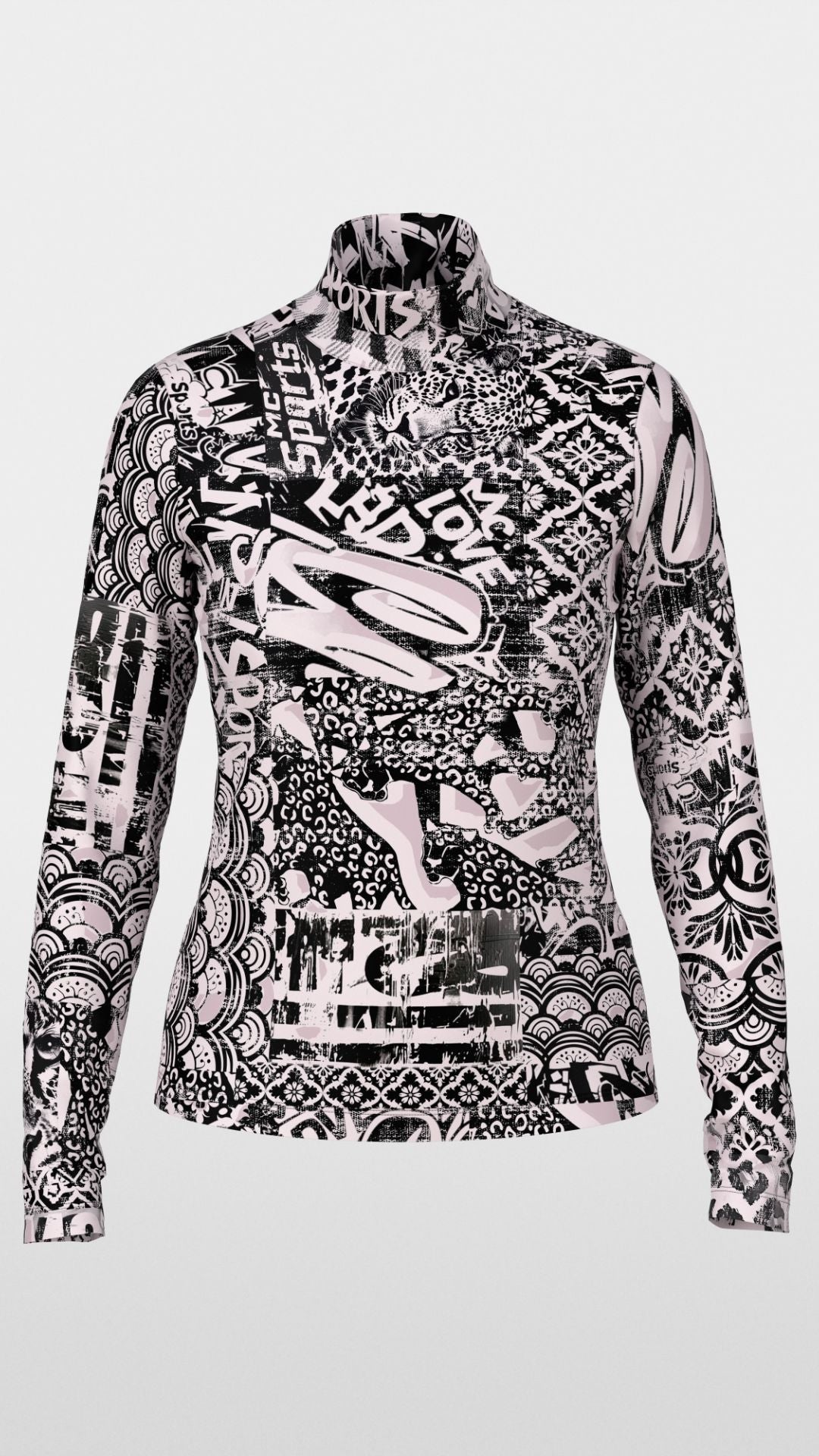 Long-Sleeved Shirt with Turtleneck