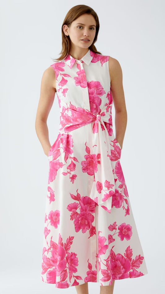 Maxi Dress - Pink White