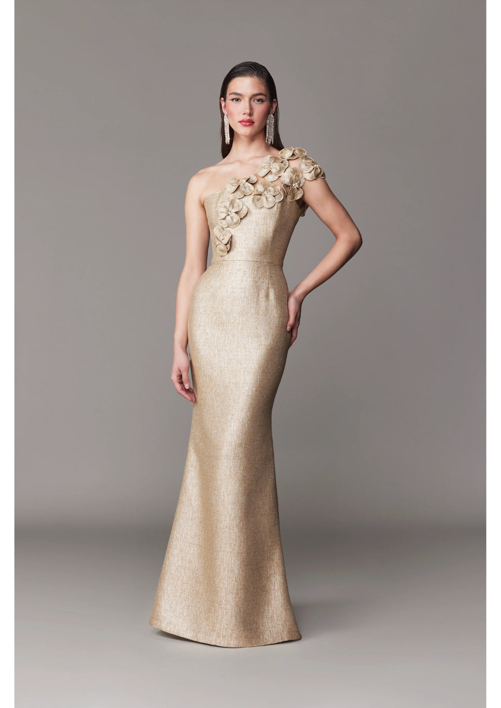 Gold Tweed Gown