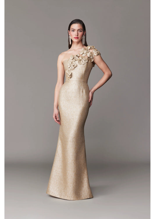 Gold Tweed Gown
