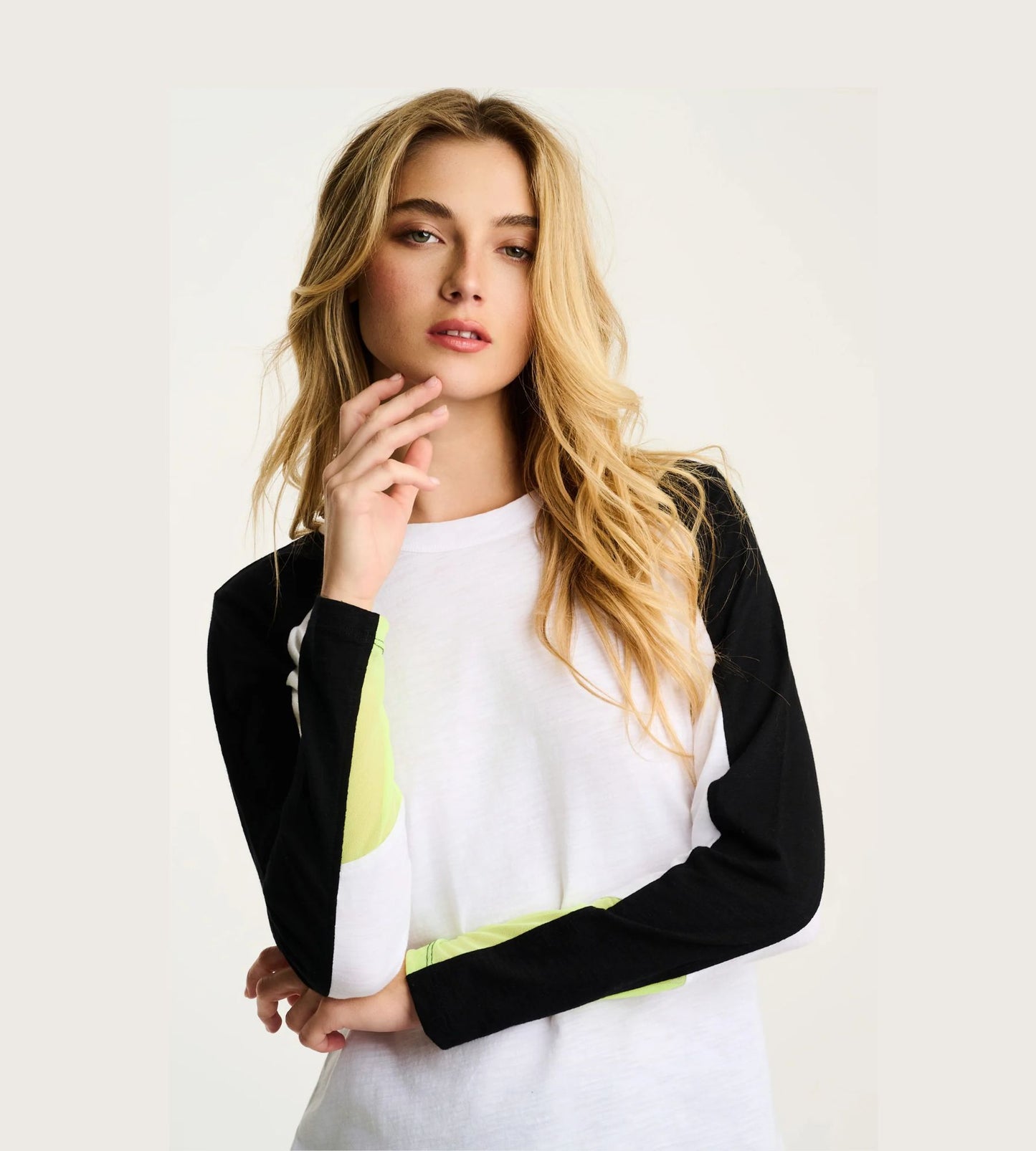 Playing Games Cotton Tee- White/Black