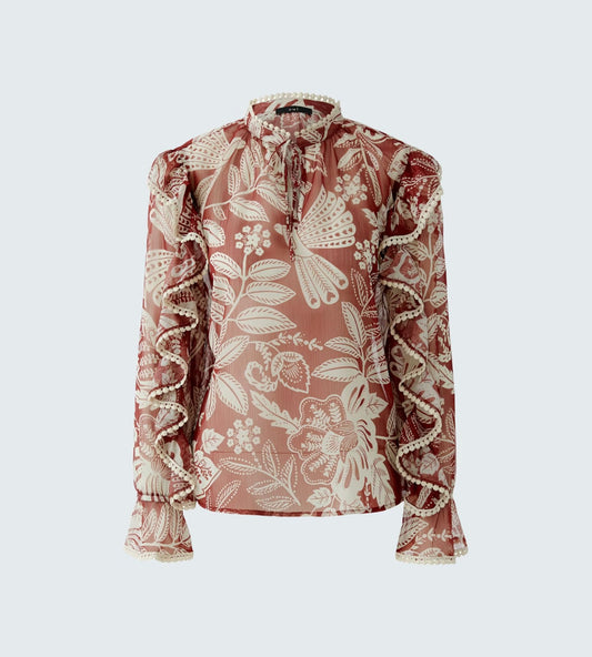 Blouse Red-White