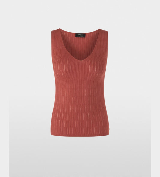 Sleeveless Fine Knit Top
