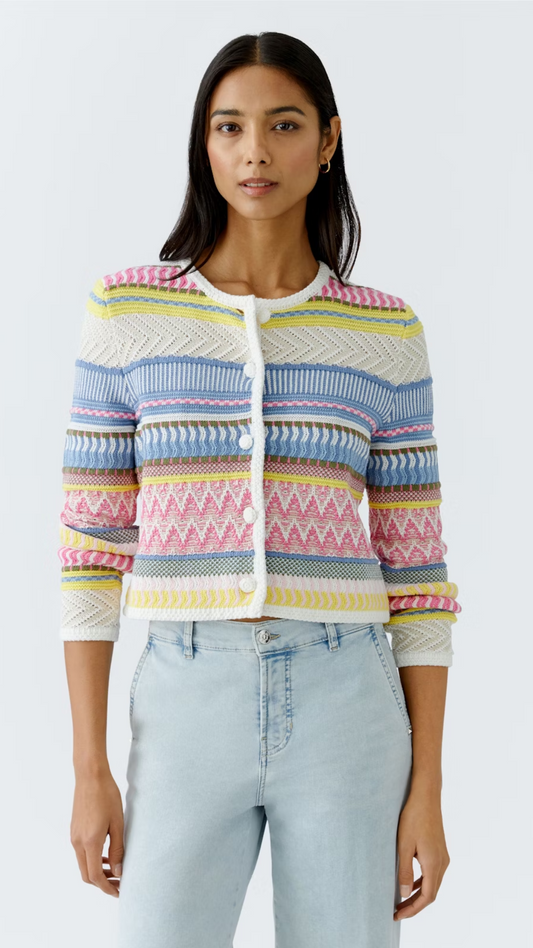 Cardigan - Pink Blue