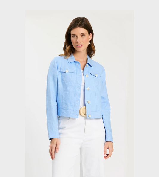 41000EE-Corey Linen Jean Jacket