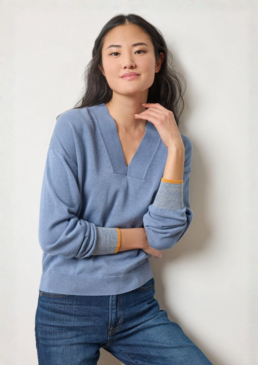 V-Neck Pullover Sweater