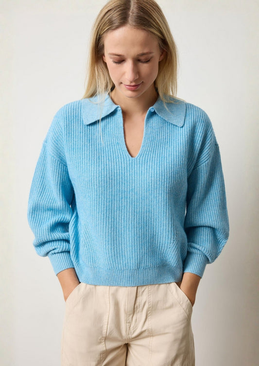 Keyhole Rib Sweater
