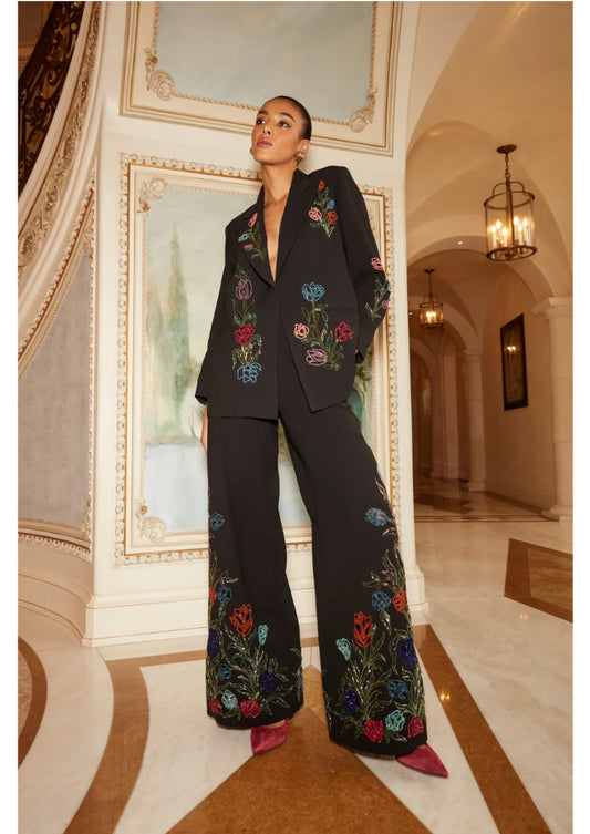 Diana Noir Tulip Blazer