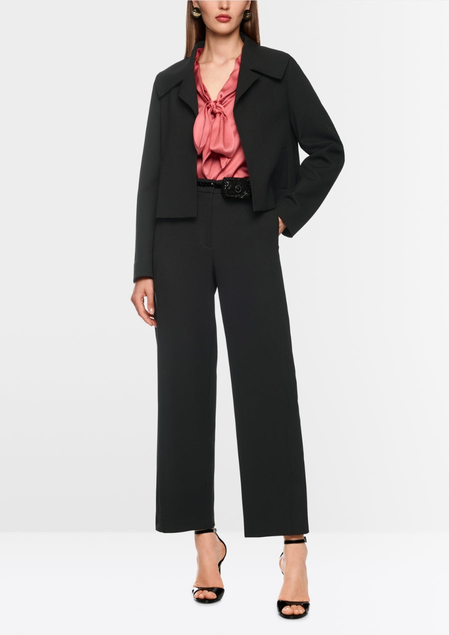 FÉS High-Waist Fabric Trousers