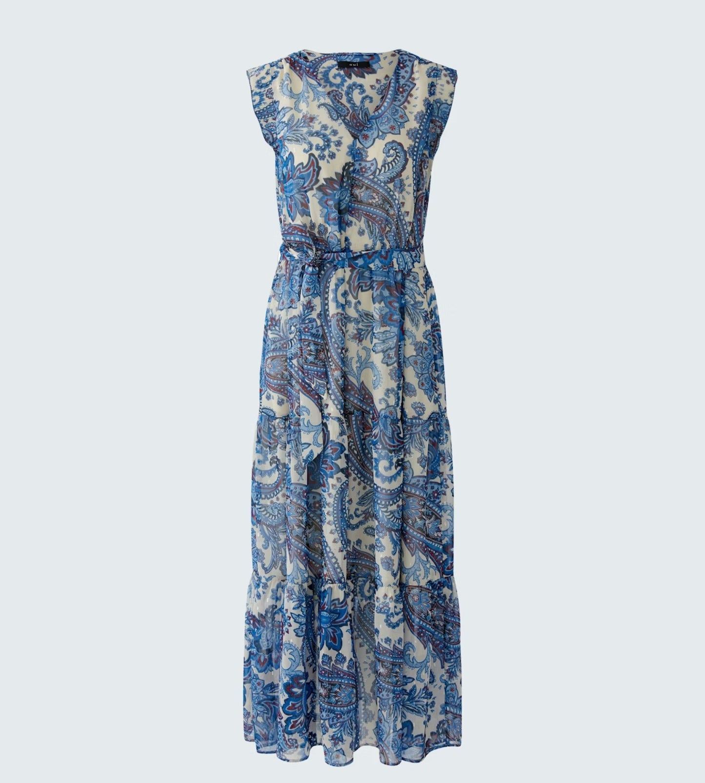 Maxi Dress- Off White Blue