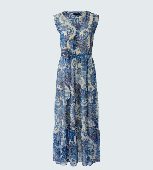 Maxi Dress- Off White Blue