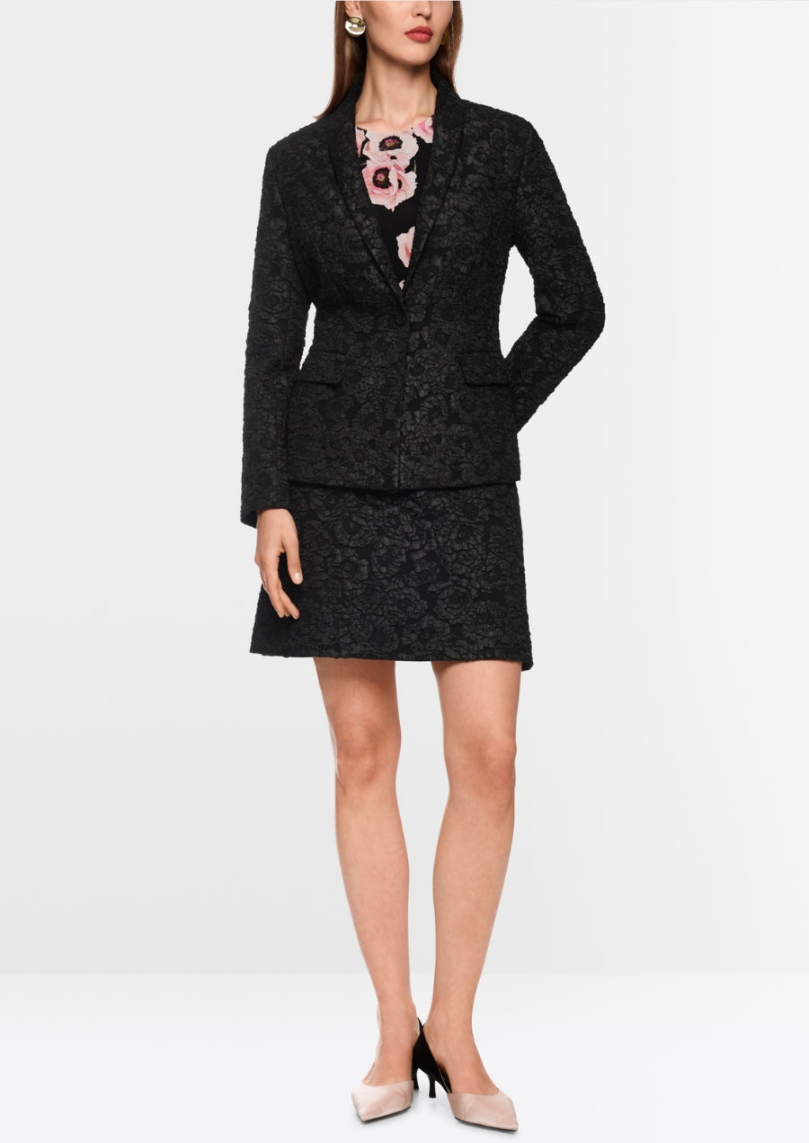 Blazer with Floral Pattern