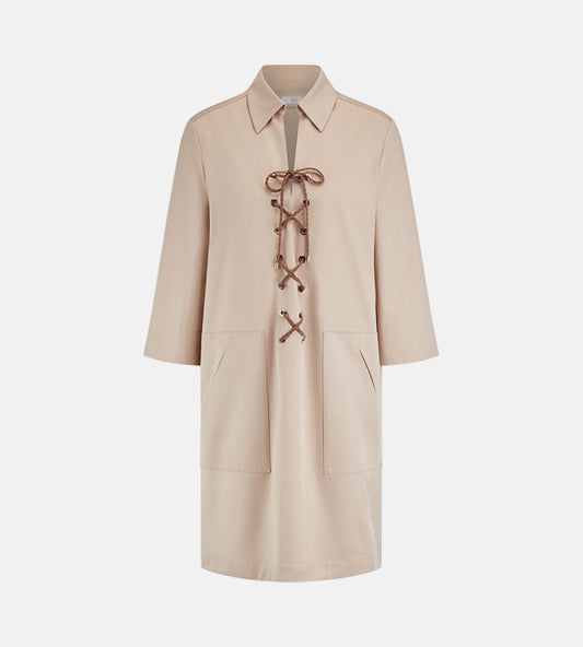 Shirt Dress with Lacing