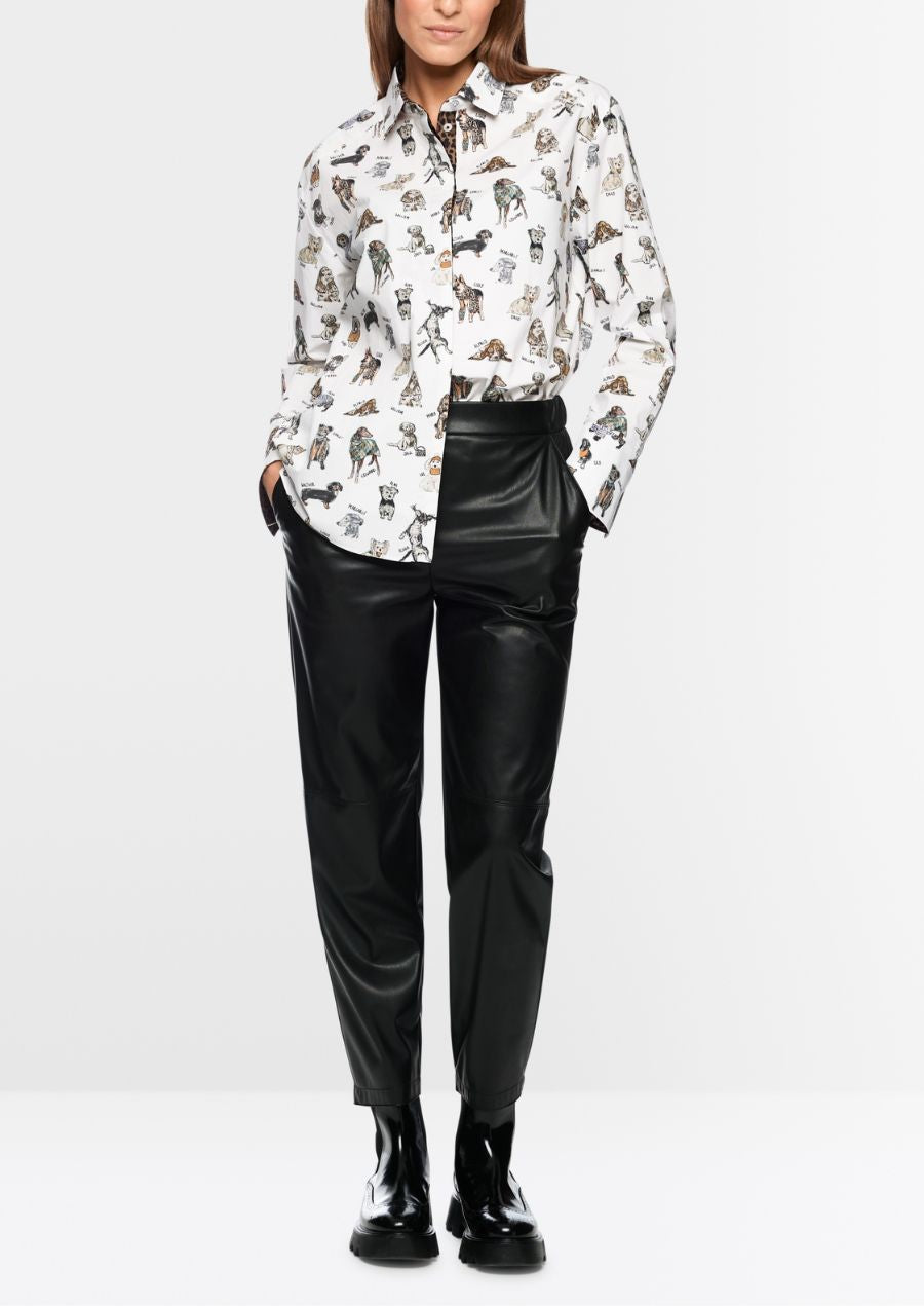 Rethink Together Blouse with Dog Print