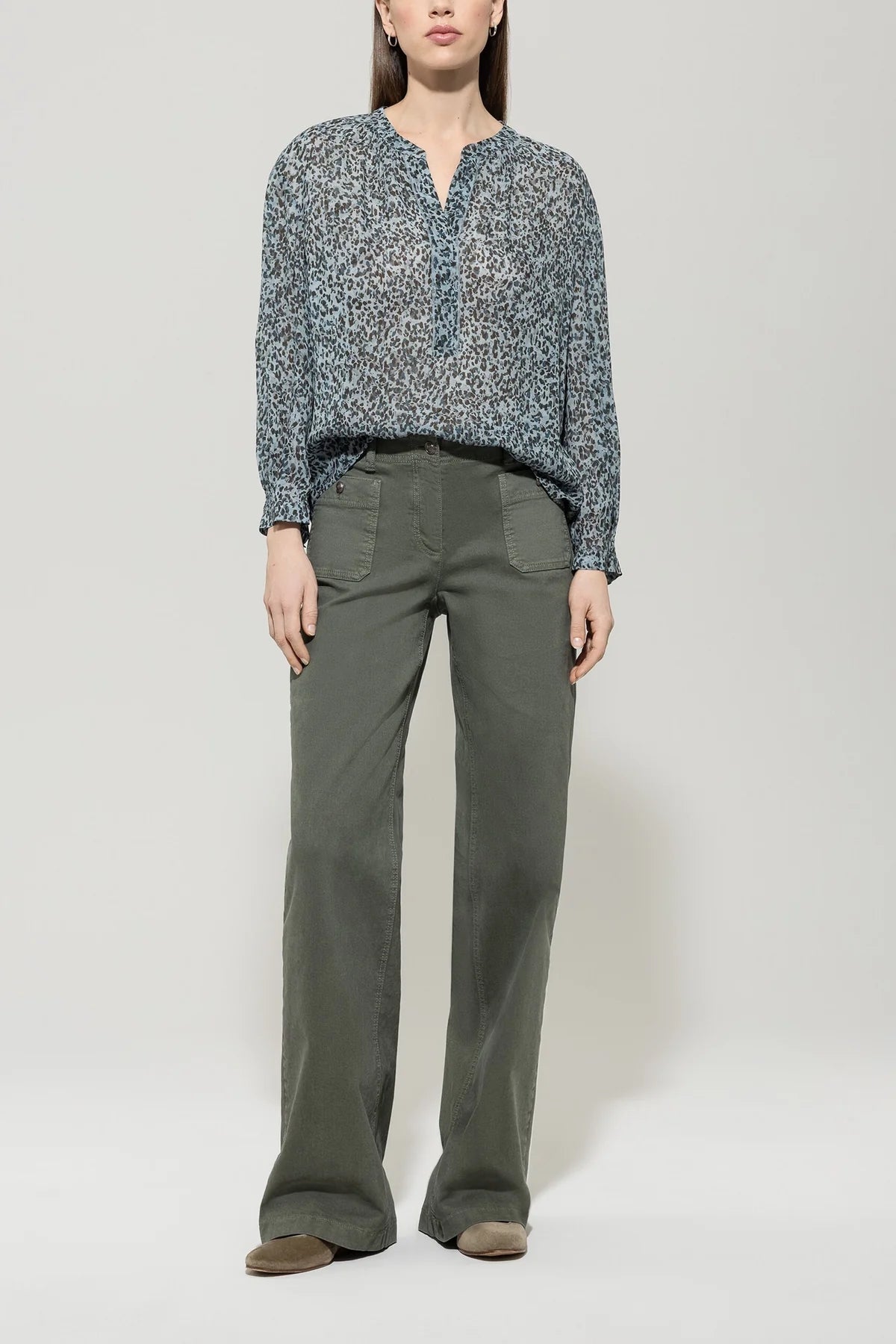 Blouse with Animal Print