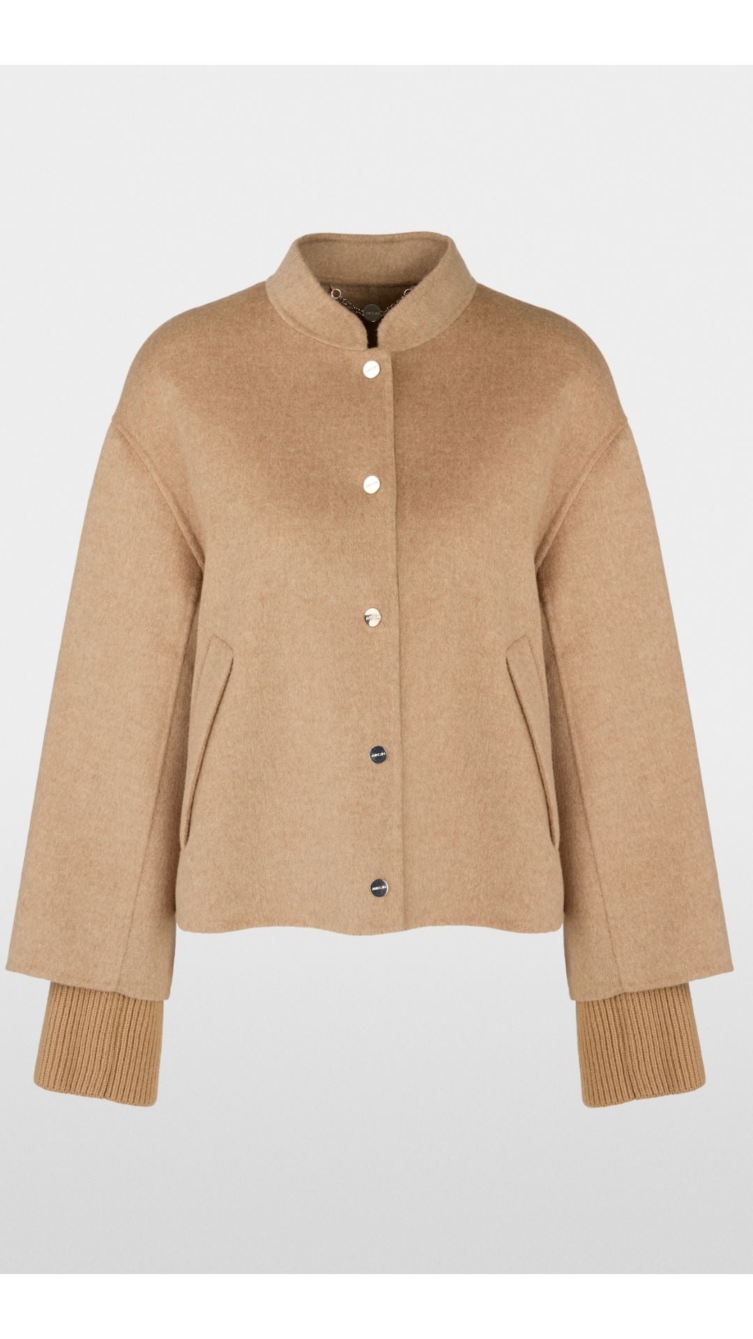 Oversized Jacket with Cuffed Sleeves