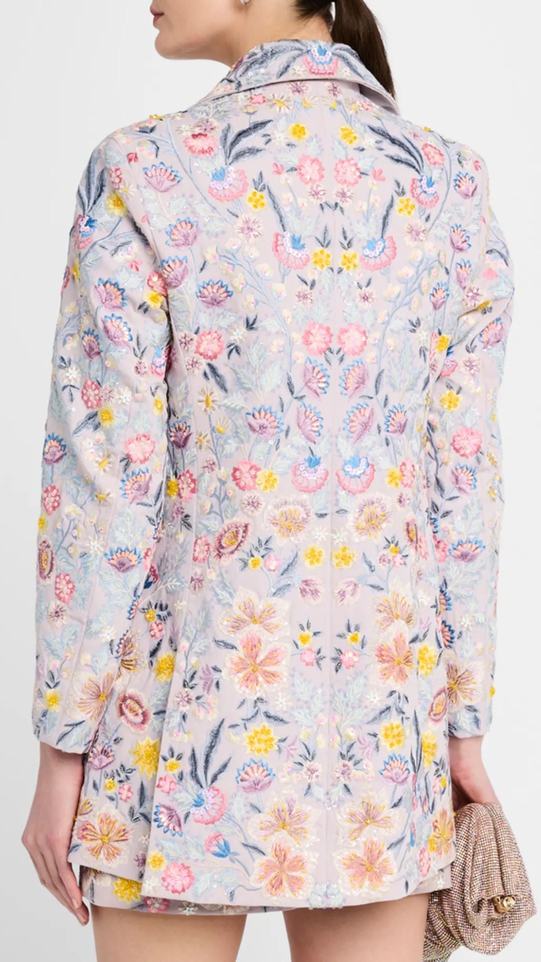 Floral Embroidered Coat