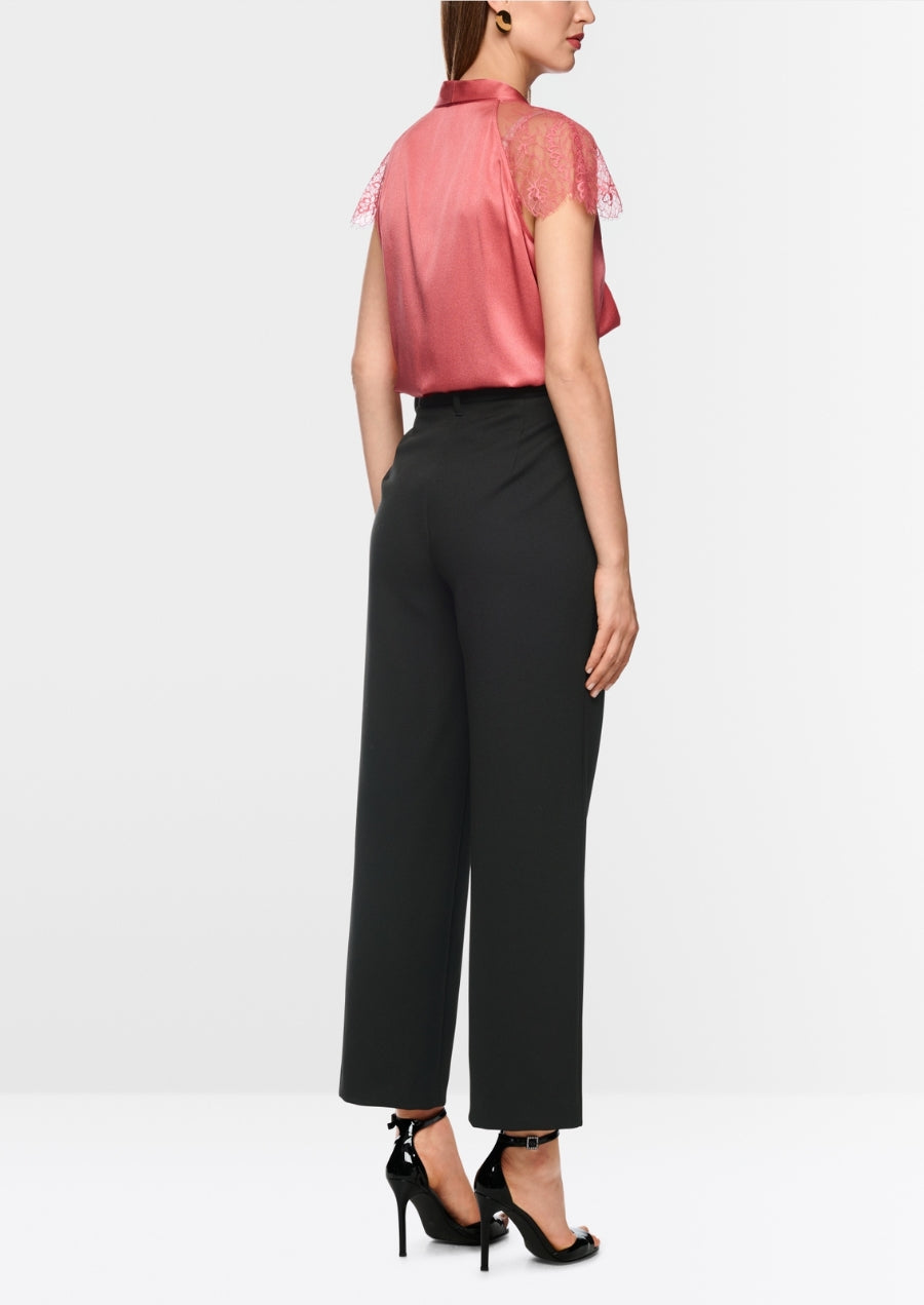 FÉS High-Waist Fabric Trousers