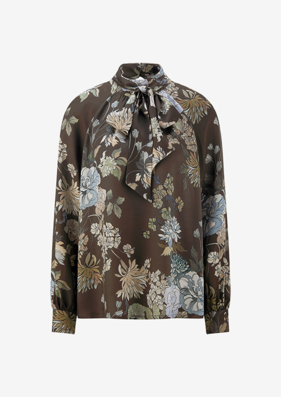 Blouse with Floral Print