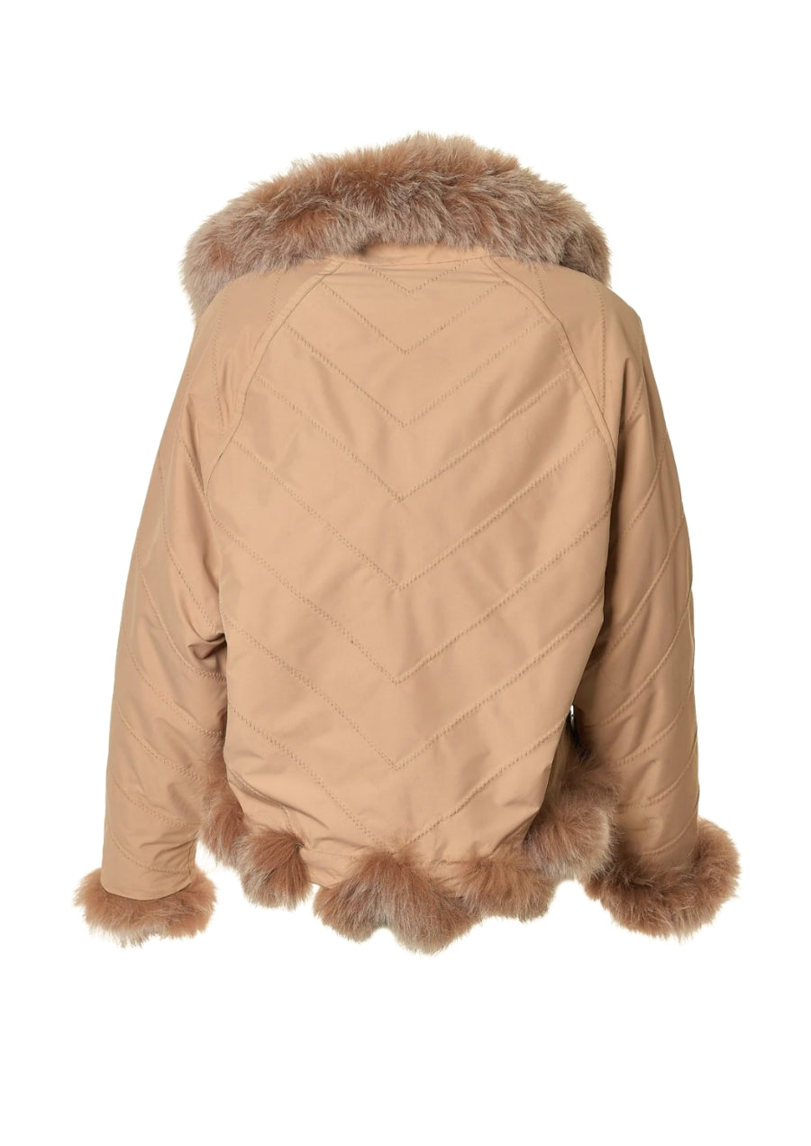 Reversible Silk to Fox Jacket